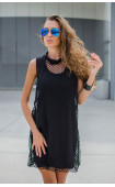 Летни рокли - Черна мини рокля в екстравагантен стил Be Chic -  - 3457 - 17036 -  - ТОП модели и цени