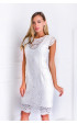 ecru midi Formal Dresses ⭐ Elegant Lace Slim fit Wing sleeve