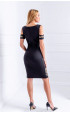 black midi Formal Dresses ⭐ Black Slim fit midi asymmetric