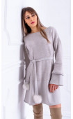   Winter dresses ⭐ Grey Knitted midi dress regular fit