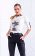 white  Winter blouses ⭐ White summer casual half sleeve blouse