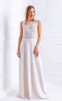 white long Formal Dresses ⭐ Long evening vanilla white lace