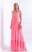 Елегантна розова рокля в две части