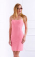 Pink sleeveless mini party dress