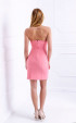 Pink sleeveless mini party dress