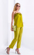 зелени дълги Лятна разпродажба ⭐ Панталон с джобове в цвят лайм