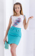 ecru mini Summer blouses ⭐ Sleeveless Summer top with chiffon