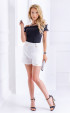 black mini Summer blouses ⭐ Black Elegant Slim fit Short sleeve