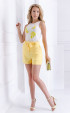 yellow mini Short pants ⭐ Short summer yellow pants with