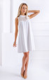 white  Formal Dresses ⭐ White formal midi lace dress Valencia
