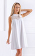white  Formal Dresses ⭐ White formal midi lace dress Valencia