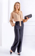 Beige stylish georgette long sleeve blouse