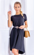 black long Winter dresses ⭐ Casual black midi short sleeve dress