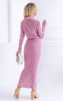 розови дълги Комплекти ⭐ Комплект плетиво в розово с перли