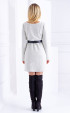 white mini Winter dresses ⭐ Winter asymmetric white midi dress