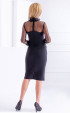 черни до коляното Официални рокли ⭐ Официална черна рокля Polka