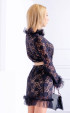 black mini Formal Dresses ⭐ Elegant black lace mini dress