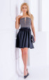 black mini Formal Dresses ⭐ Black formal dress with satin