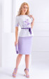 Purple midi hight waisted skirt Iris