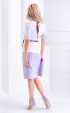 Purple midi hight waisted skirt Iris