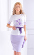 purple mini Formal blouses ⭐ Casual spring blouse with print