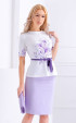 лилави къси Официални блузи ⭐ Официална дамска блуза с принт