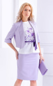 Short purple spring bolero jacket Iris