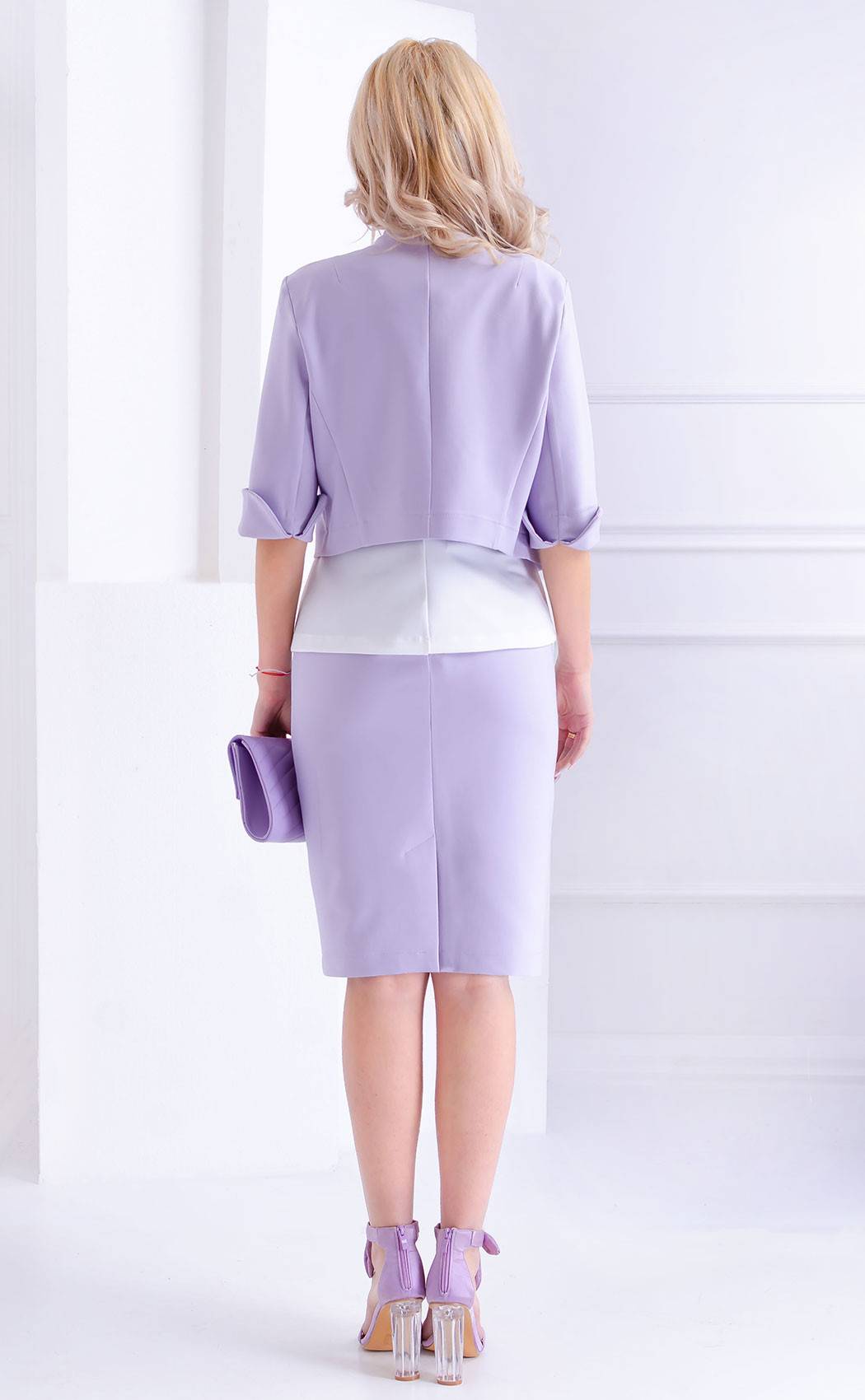 Lilac on sale short jacket
