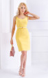 Yellow midi dress