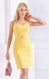 Yellow midi dress