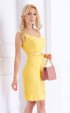 Yellow midi dress