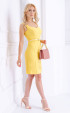 Елегантна рокля в слънчево жълто