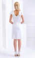 бели до коляното Официални рокли ⭐ Официална бяла рокля до