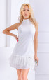 ecru mini Dress code WHITE ⭐ White dress with lace Angel wings
