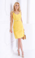 Yellow midi dress