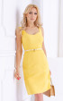 Yellow midi dress
