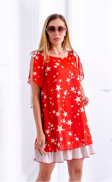 red mini, midi Summer dresses ⭐ Summer dress Stars