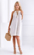 white midi Summer dresses ⭐ Short summer dress with embroyded
