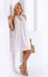 white midi Summer dresses ⭐ Short summer dress with embroyded