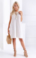 Short summer dress with embroyded details Boho