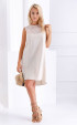 beige midi Summer dresses ⭐ Short linen dress Sardinia