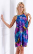 лилави къси Летни рокли ⭐ Лятна шифонена къса рокля Малдиви