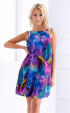 лилави къси Летни рокли ⭐ Лятна шифонена къса рокля Малдиви