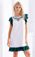 green midi Summer dresses ⭐ White summer midi dress Emerald