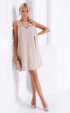 beige mini Formal Dresses ⭐ Formal beige midi dress Roma