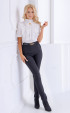 Long female black slim pants