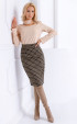 mixed midi Skirts ⭐ jacquard midi high waist skirt