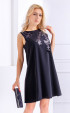 black midi Formal Dresses ⭐ Black formal wide cut dress Dalia