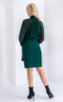 Green mini skirt