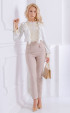 beige long Long pants ⭐ Slim high waist beige long pants